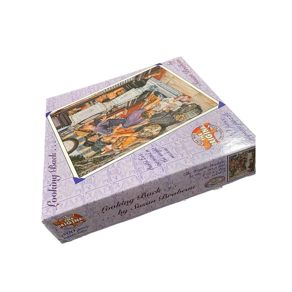 Ceaco Corkboard Looking Back Weight Machine Susan Brabeau 500 Pc Puzzle 1996